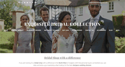 Desktop Screenshot of exquisitebridalcollection.com