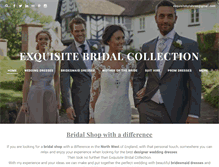 Tablet Screenshot of exquisitebridalcollection.com